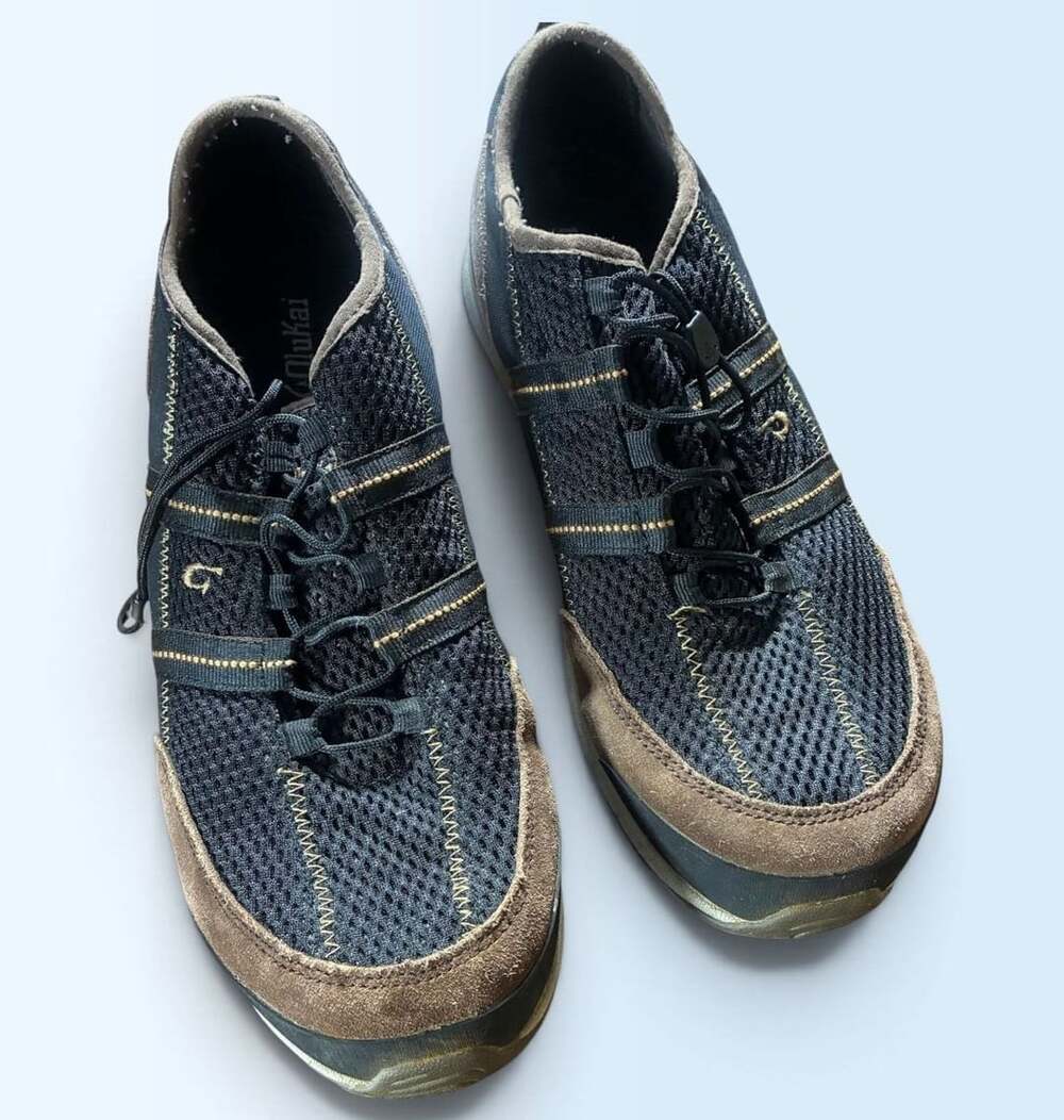 OluKai Kia'i Trainer Size 12 Navy Dark Shadow Mesh Sneakers